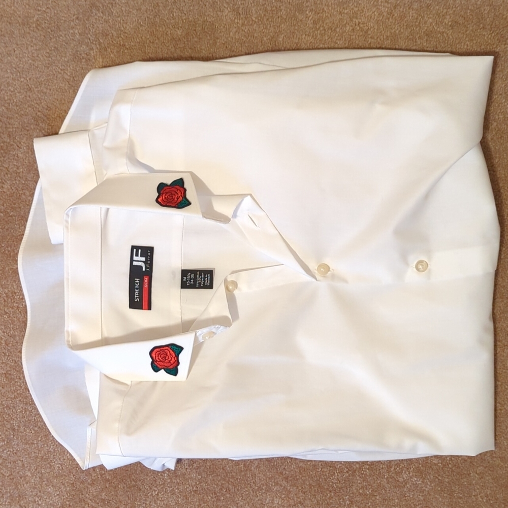 Men's JF Ferrar long sleeve dress shirt size M